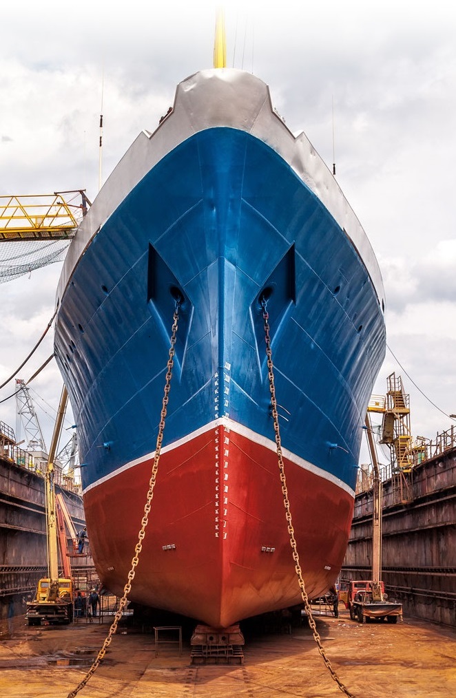 Docked vessel